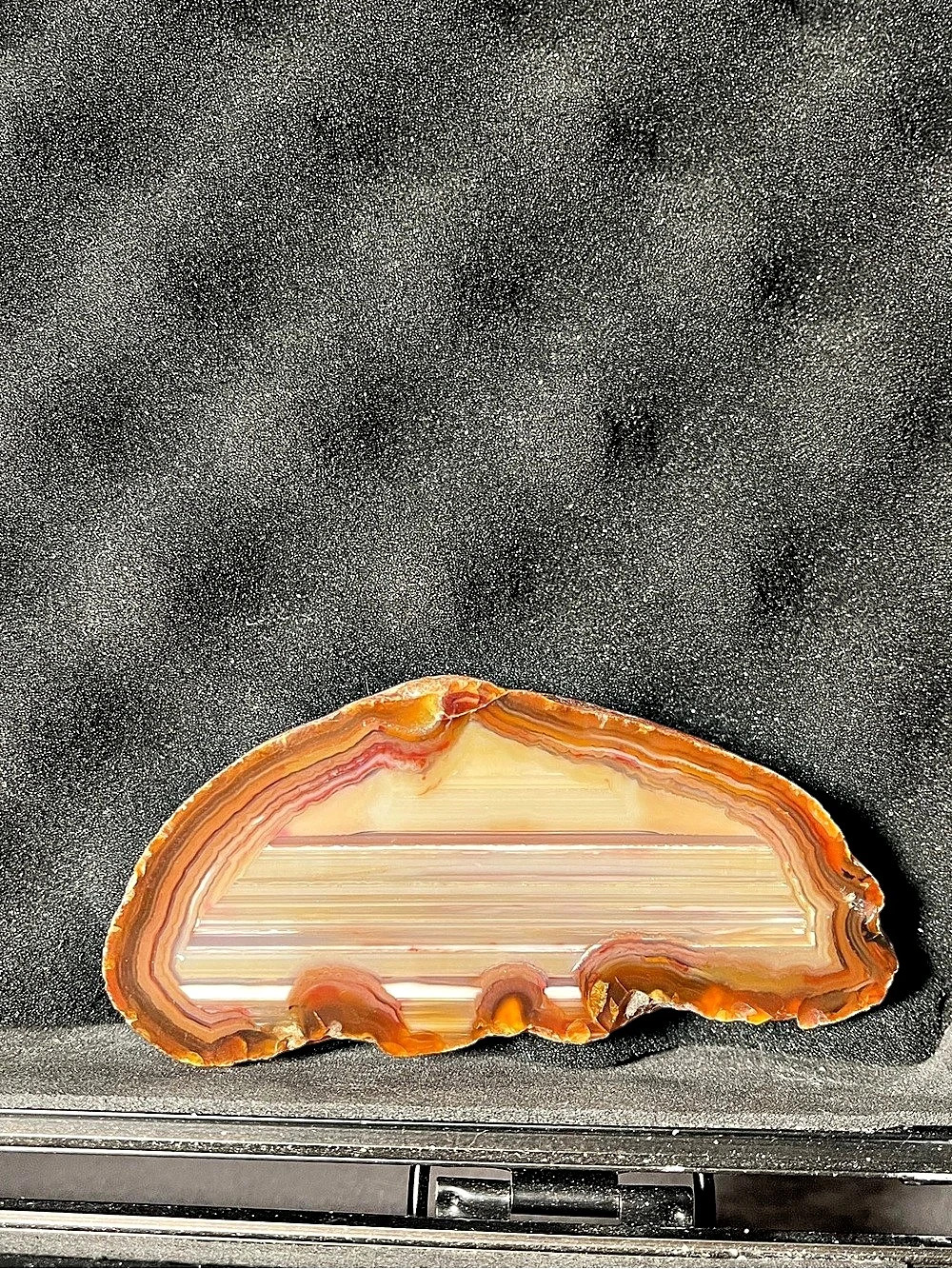 Polished Banded Agate Geode Slice Mineral Specimen Slice Specimen